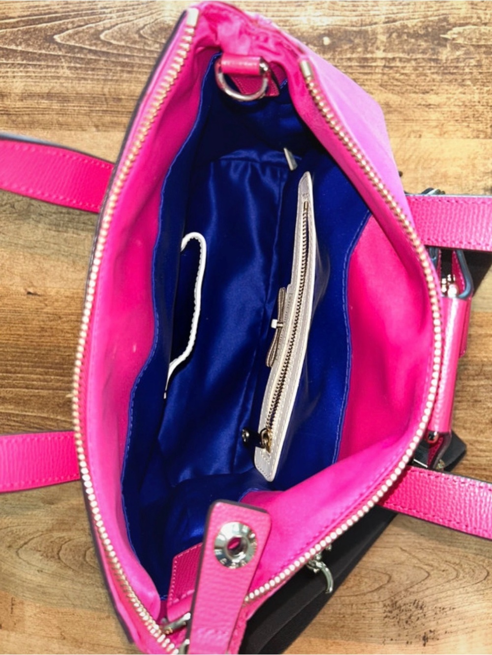 Henri Bendel West 57th Pink Convertible Backpack Tote Nylon Leather Rare - Picture 6 of 8